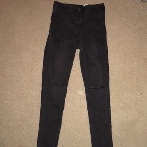 H&M black super-high waisted H&M Jeans